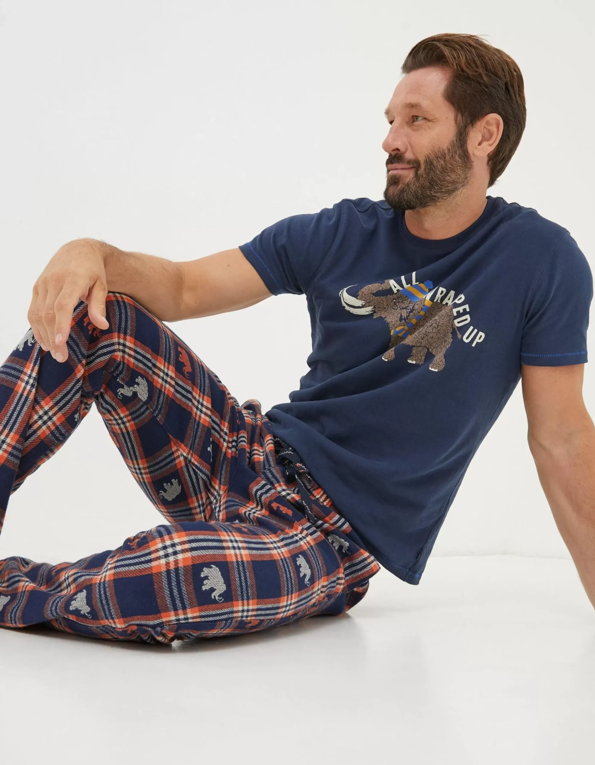 Men FatFace View All|Wilfred Woolly Mammoth Graphic T-Shirt