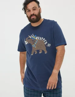 Men FatFace View All|Wilfred Woolly Mammoth Graphic T-Shirt