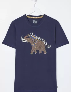 Men FatFace View All|Wilfred Woolly Mammoth Graphic T-Shirt