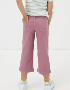 Girls FatFace View All|Willow Wide Leg Coloured Cropped Jeans