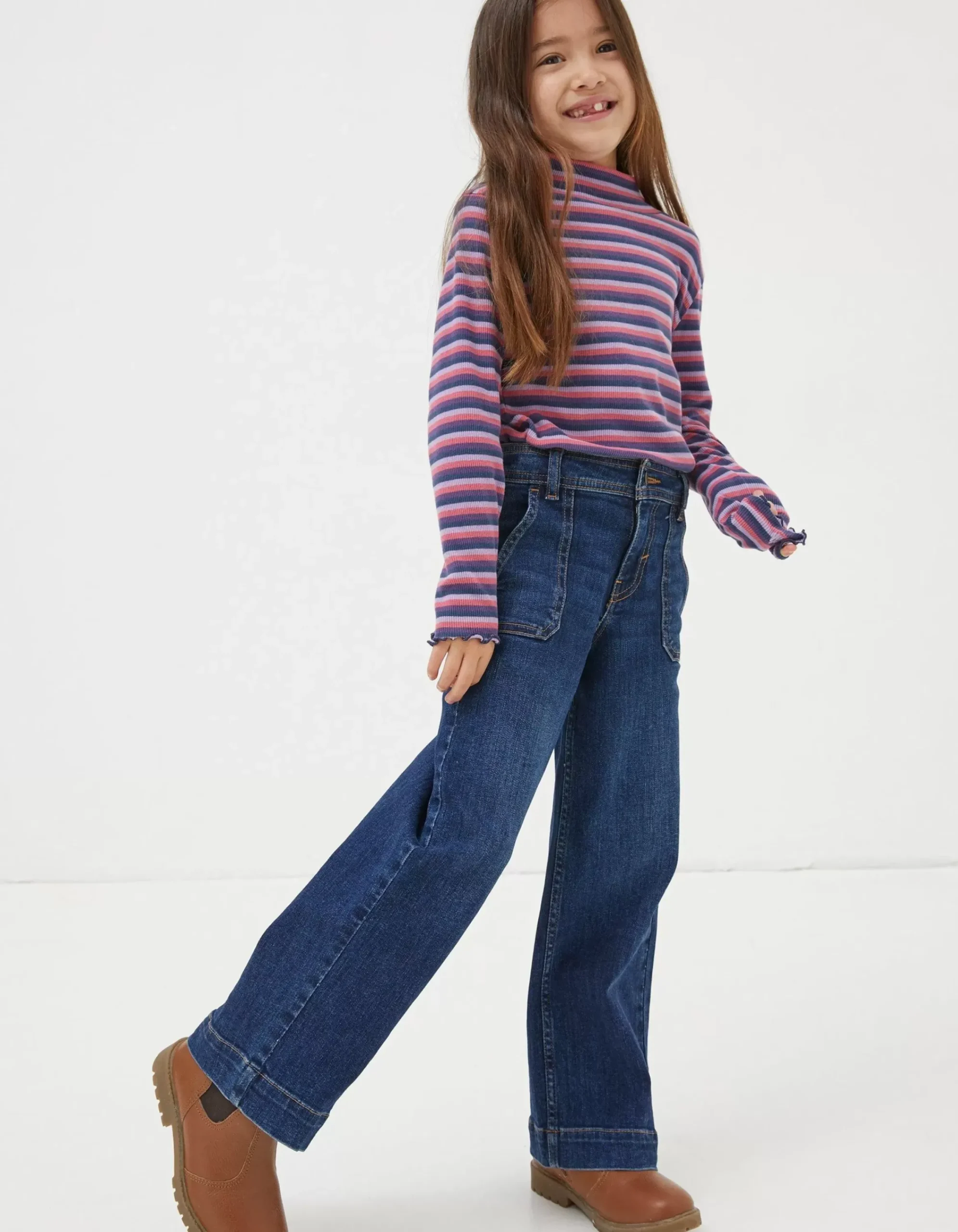 Girls FatFace View All|Willow Wide Leg Jeans