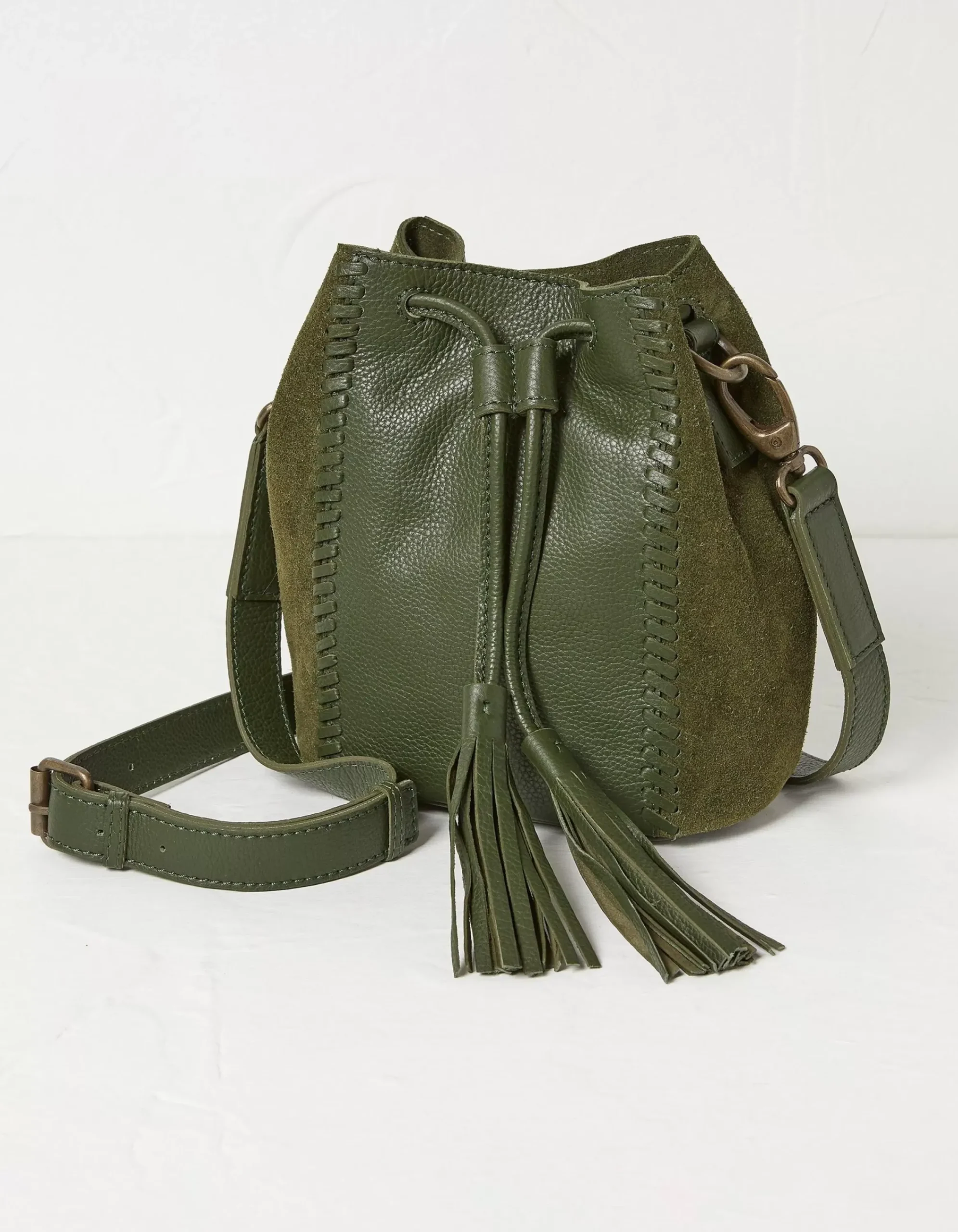 Women FatFace View All|Winalie Leather Mini Bucket Bag