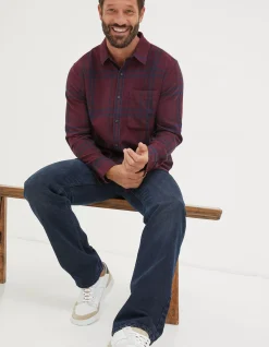 Men FatFace View All|Windowpane Check Shirt