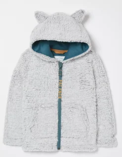 Boys FatFace Sweatshirts & Hoodies|Wolf Fleece Zip Through Hoodie
