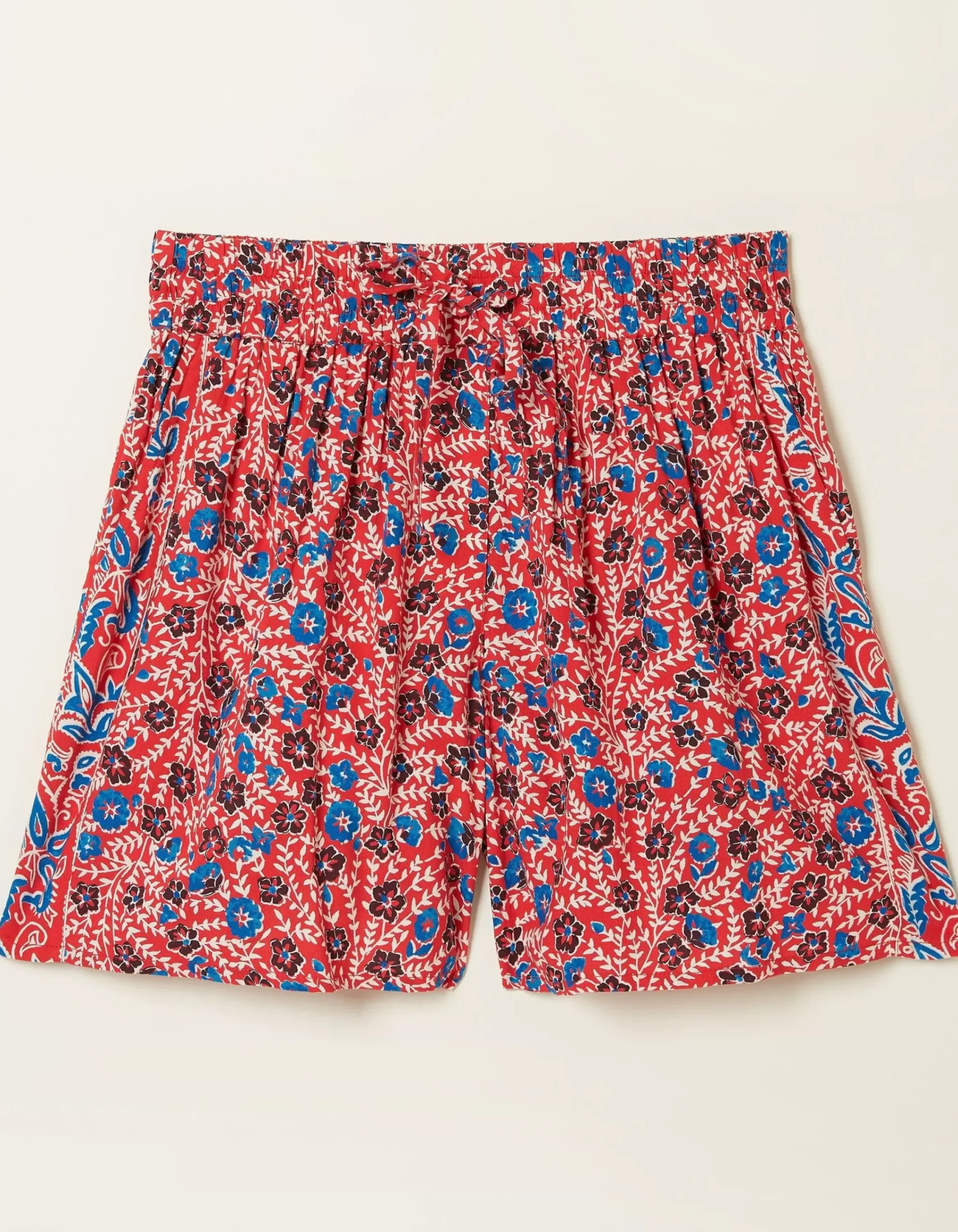 Women FatFace Shorts|Woodblock Flippy Shorts