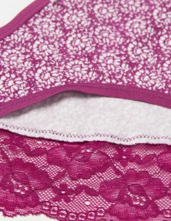 Women FatFace View All|Woodblock Floral High Leg Knickers