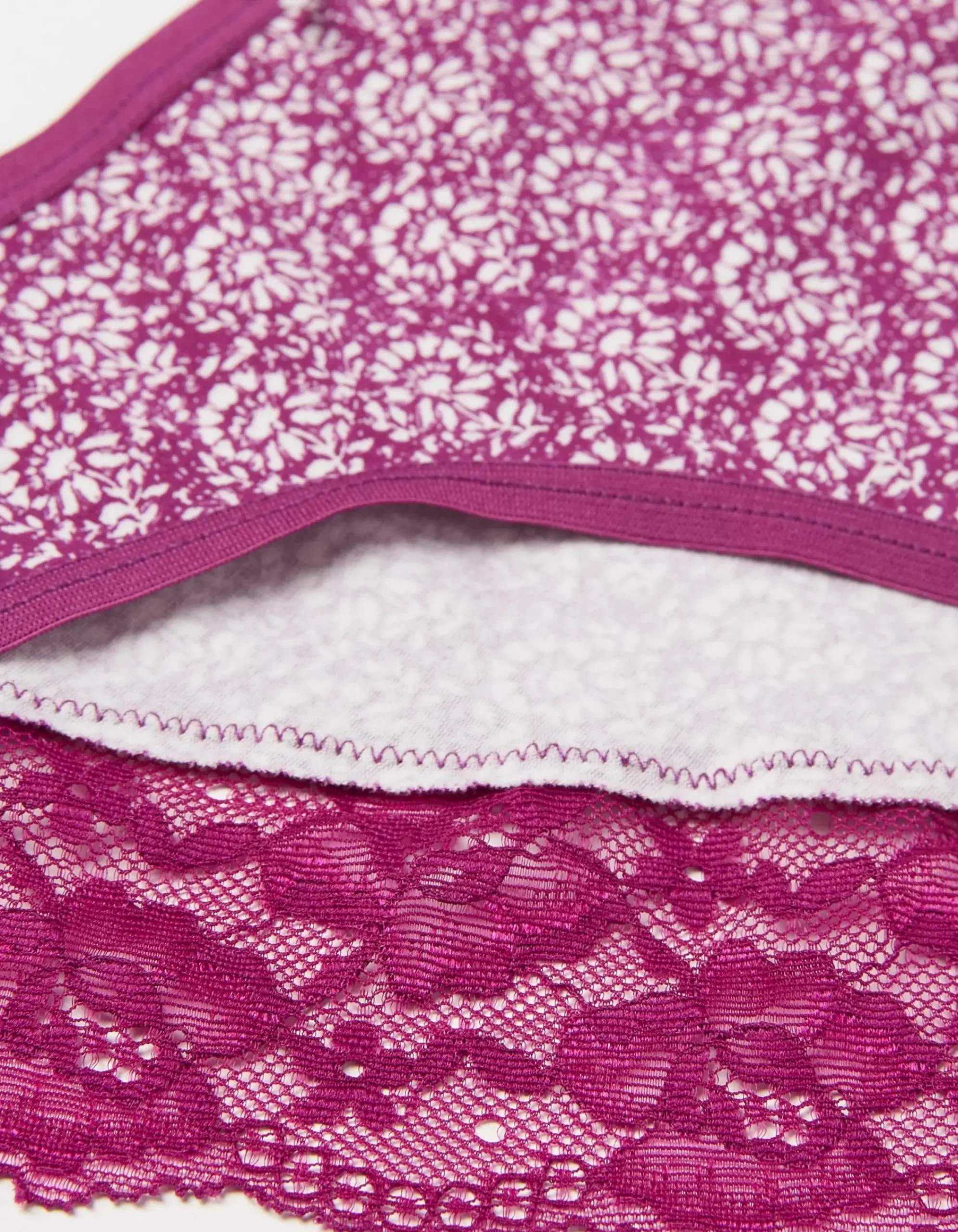 Women FatFace View All|Woodblock Floral High Leg Knickers