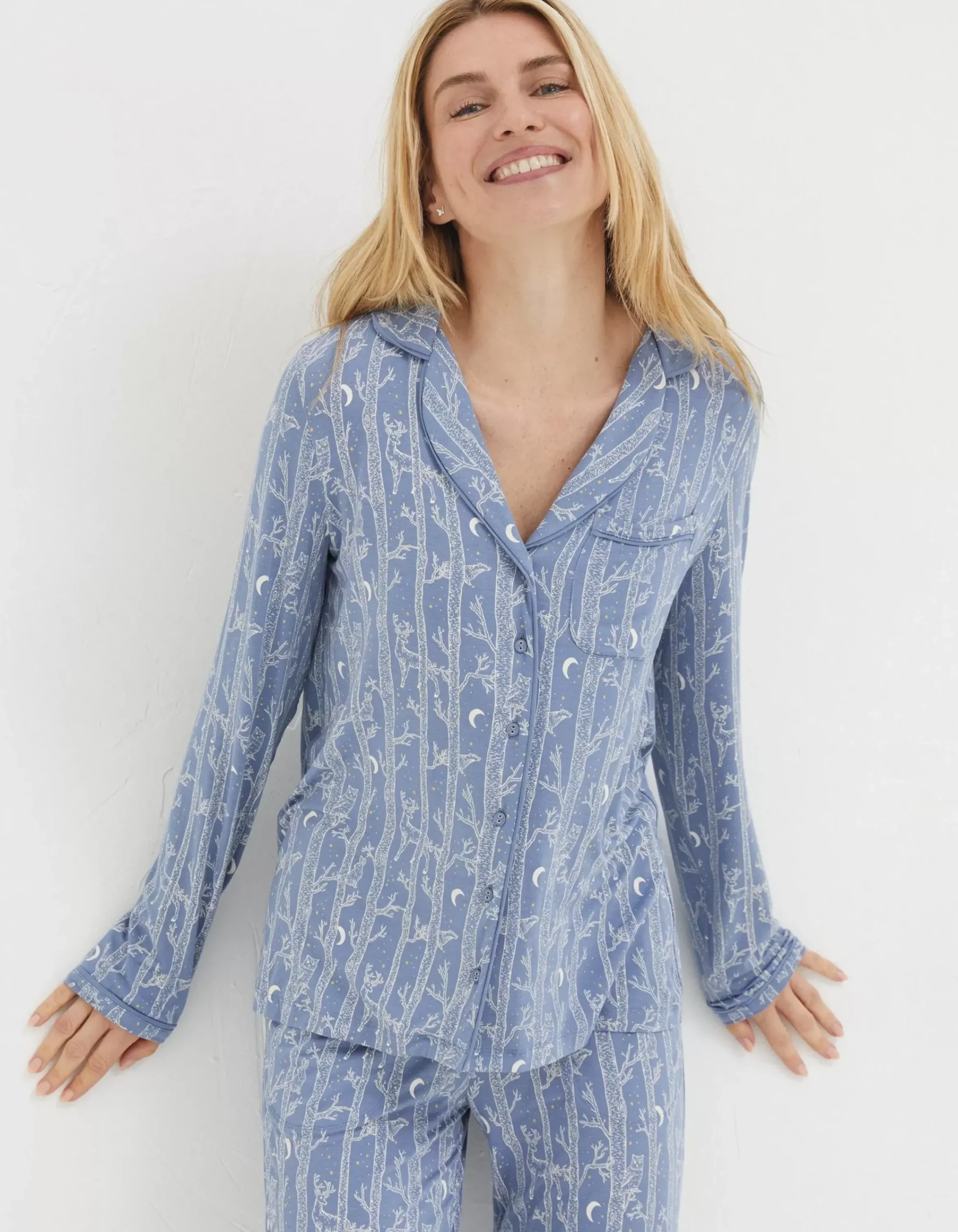 Women FatFace View All|Woodland Tree Nightshirt