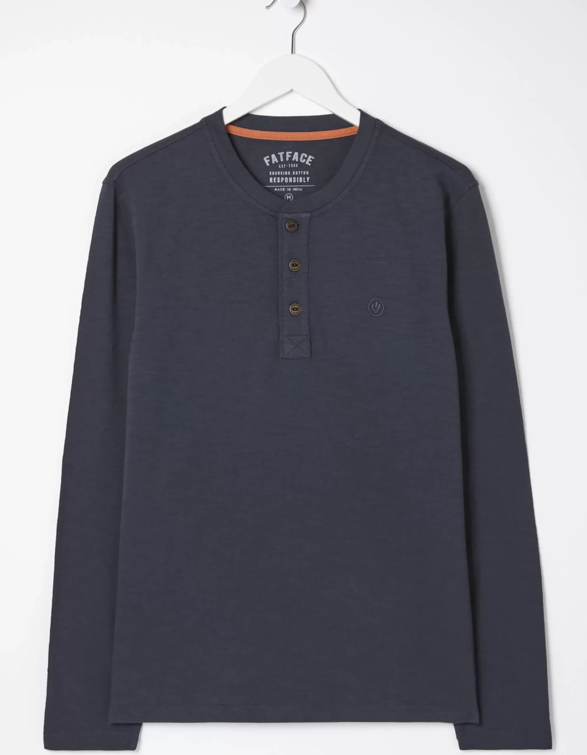 Men FatFace View All|Woodside Slub Cotton Henley
