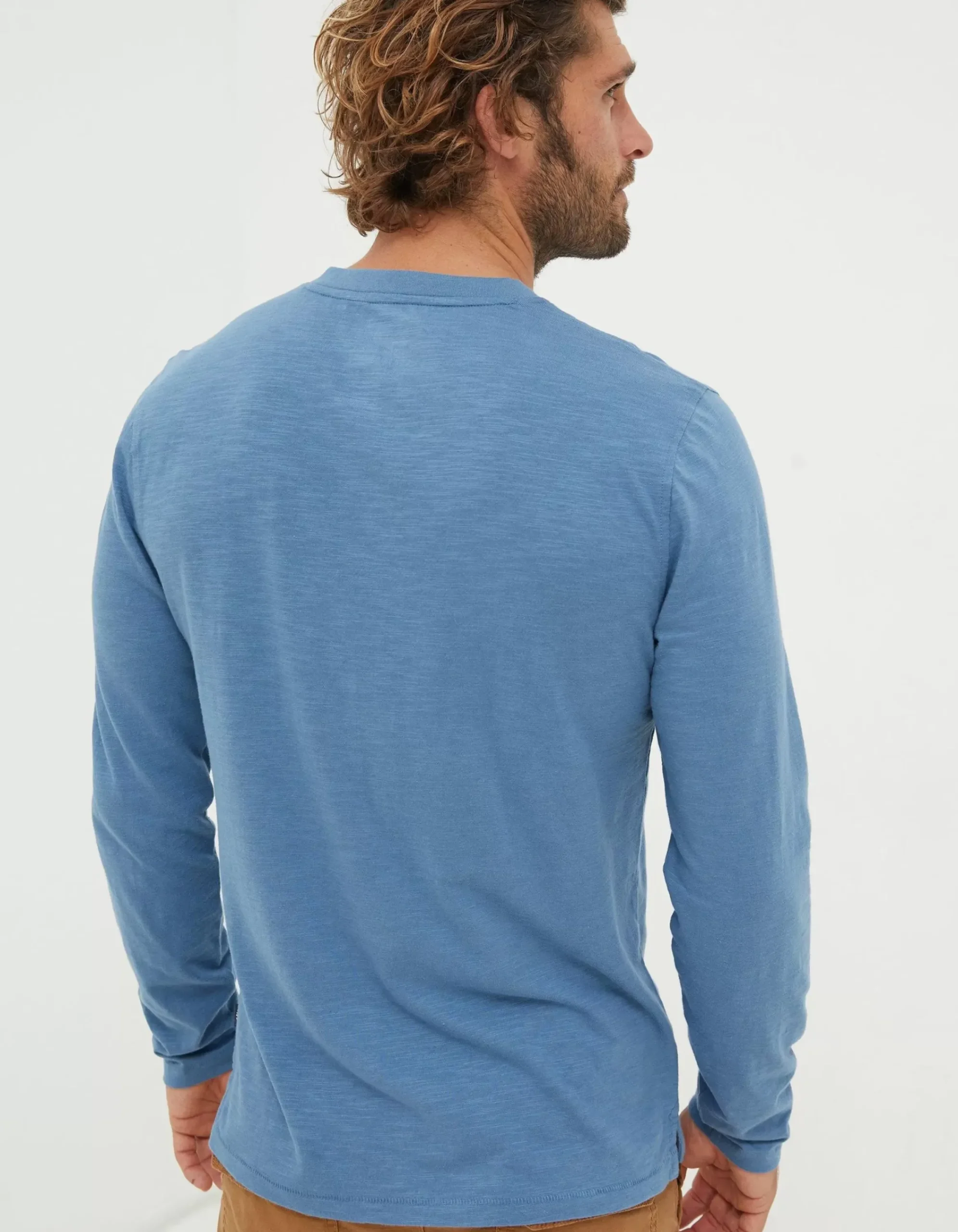 Men FatFace View All|Woodside Slub Cotton Henley