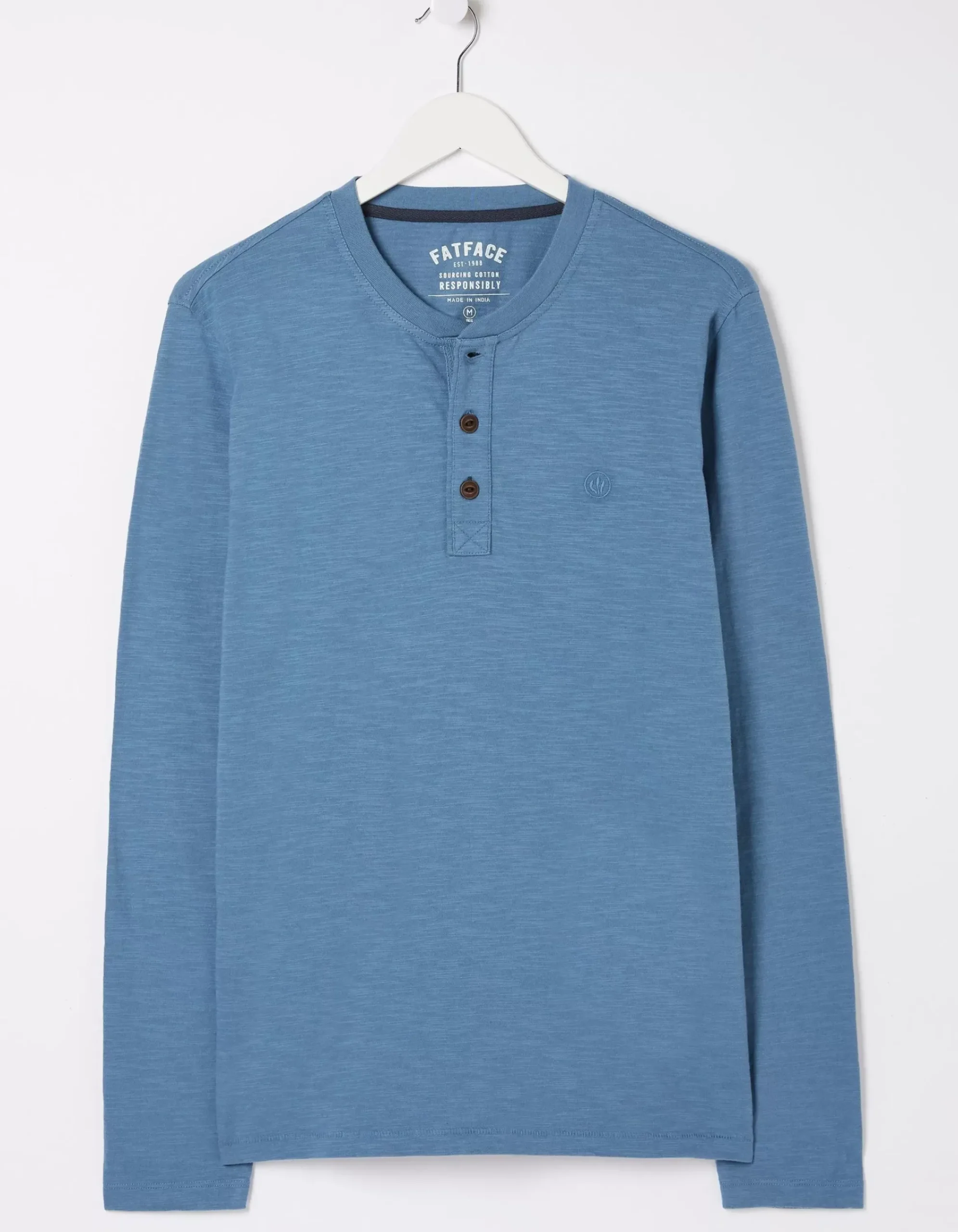 Men FatFace View All|Woodside Slub Cotton Henley