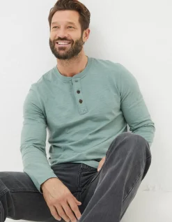 Men FatFace View All|Woodside Slub Cotton Henley