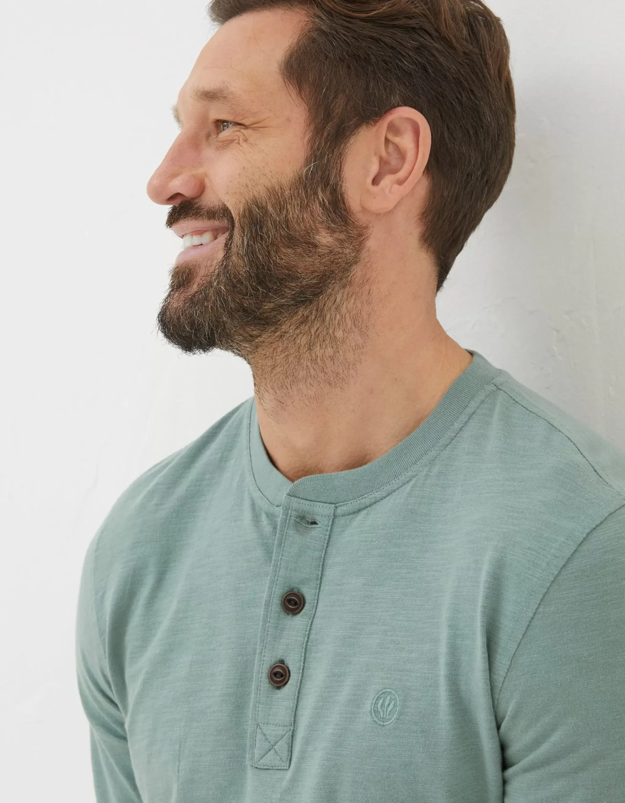 Men FatFace View All|Woodside Slub Cotton Henley