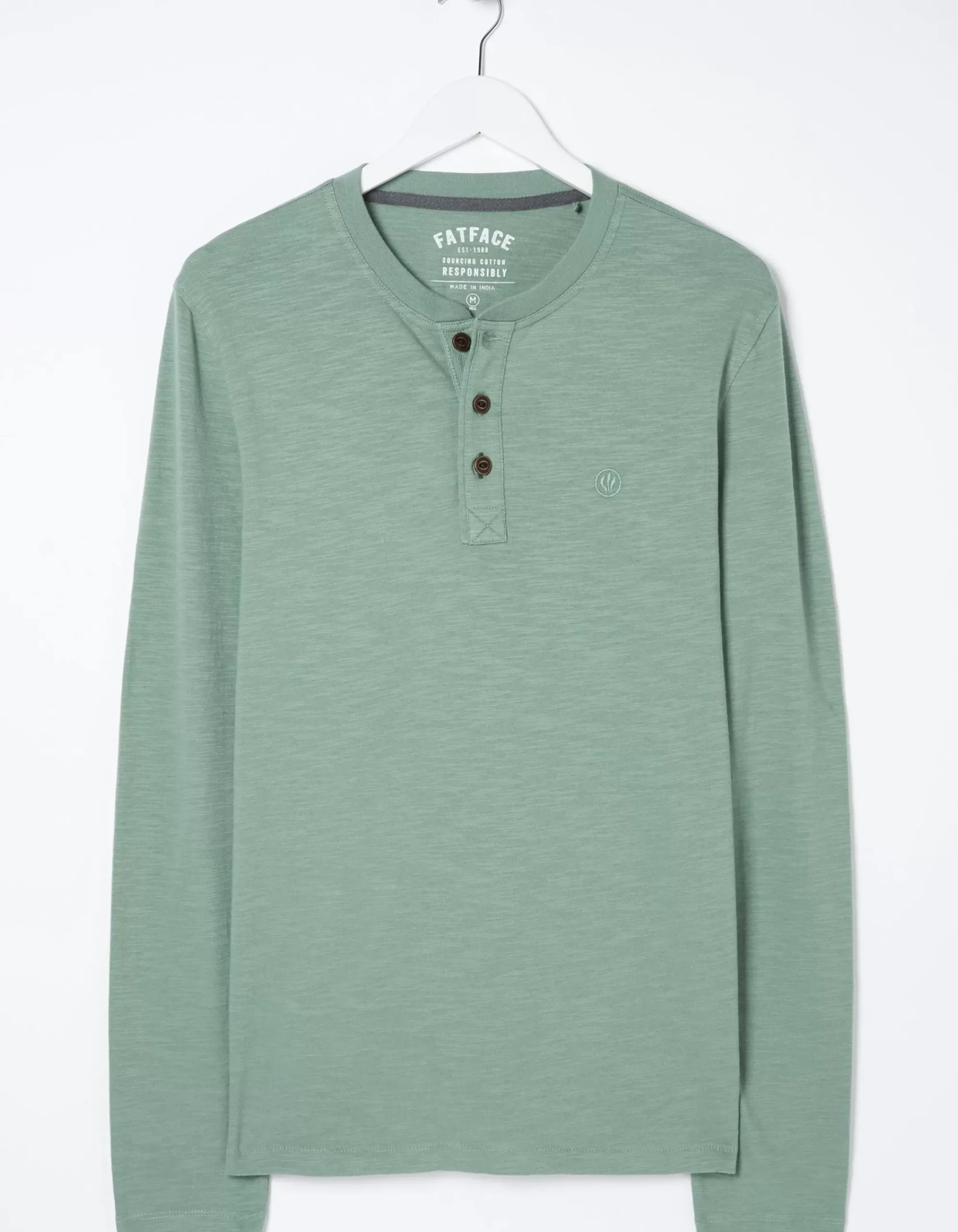 Men FatFace View All|Woodside Slub Cotton Henley