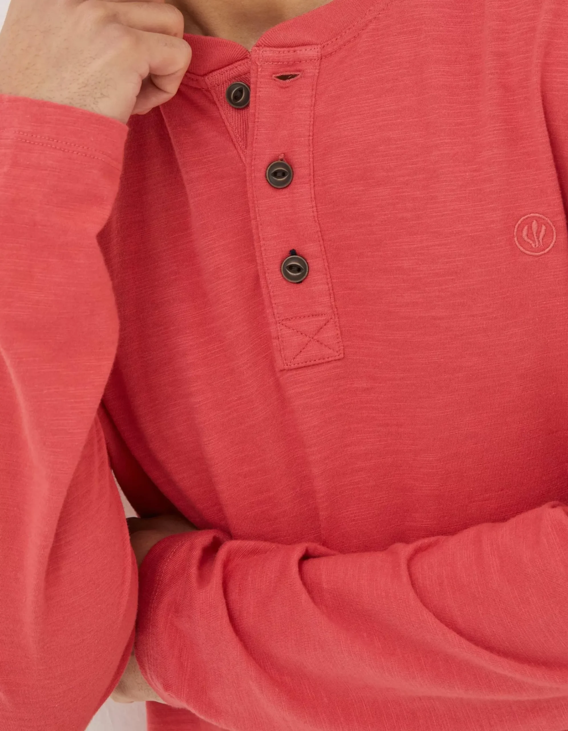 Men FatFace View All|Woodside Slub Cotton Henley