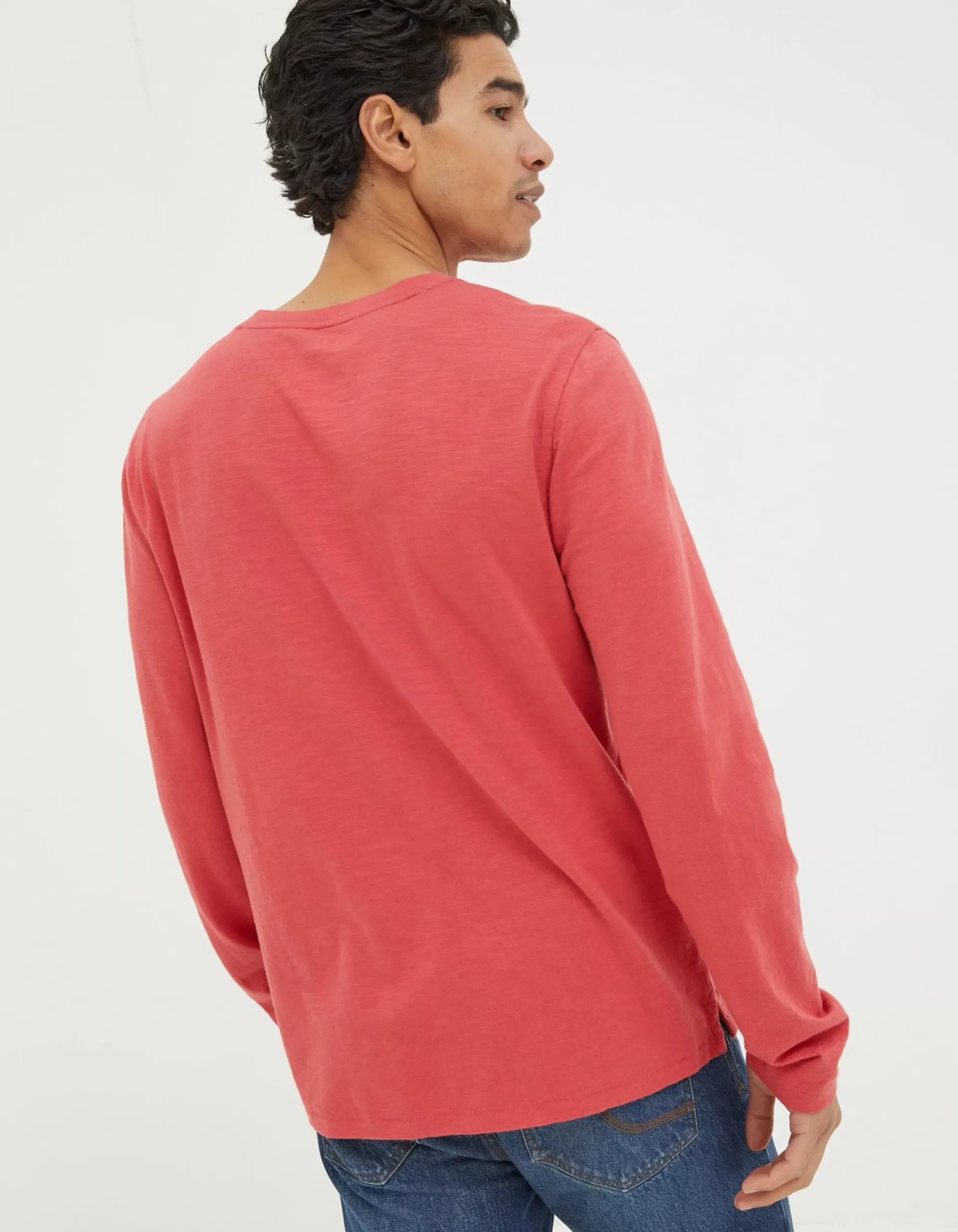 Men FatFace View All|Woodside Slub Cotton Henley