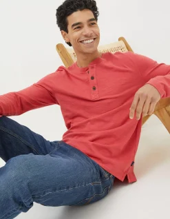 Men FatFace View All|Woodside Slub Cotton Henley