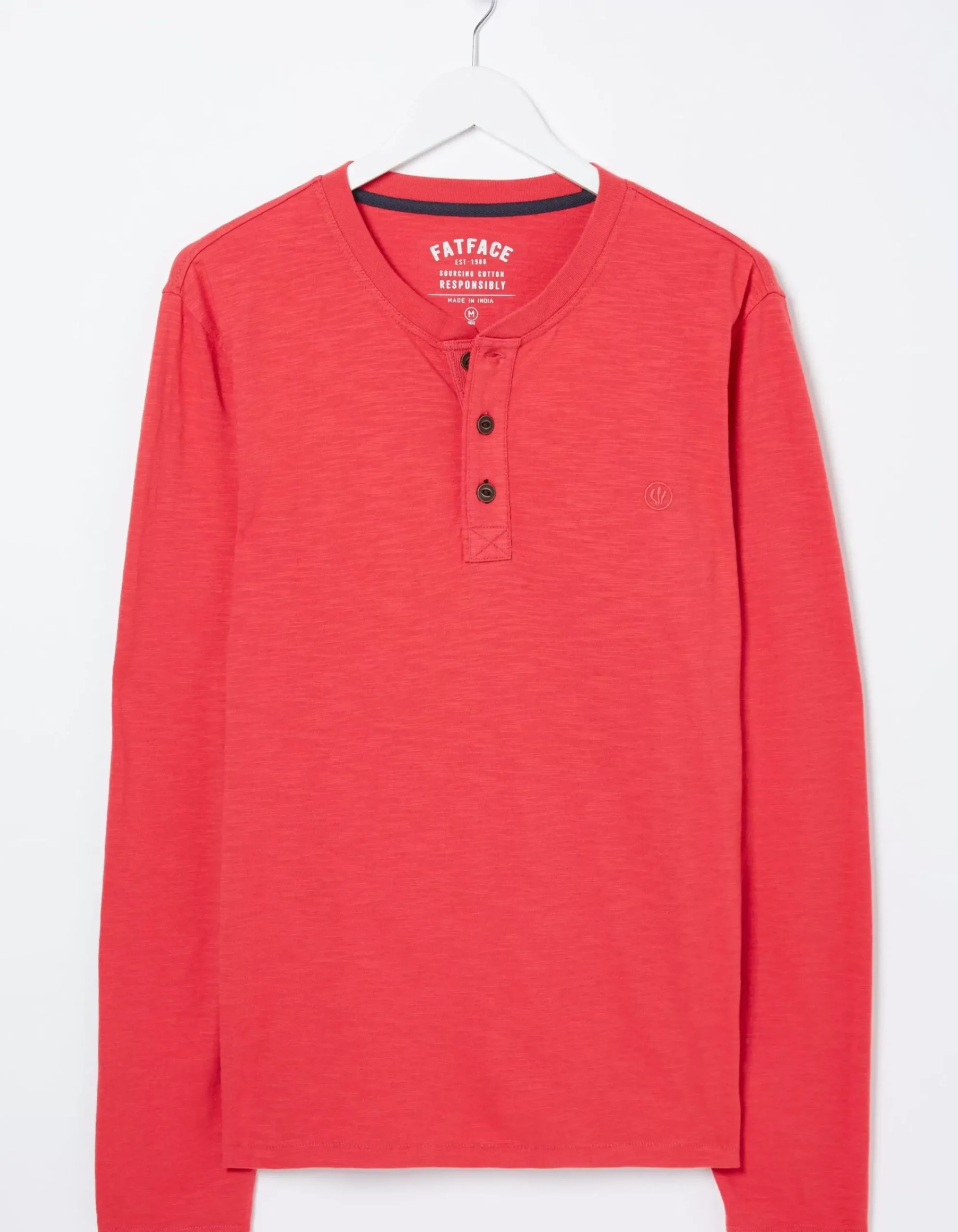 Men FatFace View All|Woodside Slub Cotton Henley