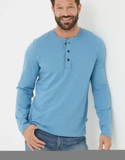 Men FatFace T-Shirts|Woodside Slub Henley