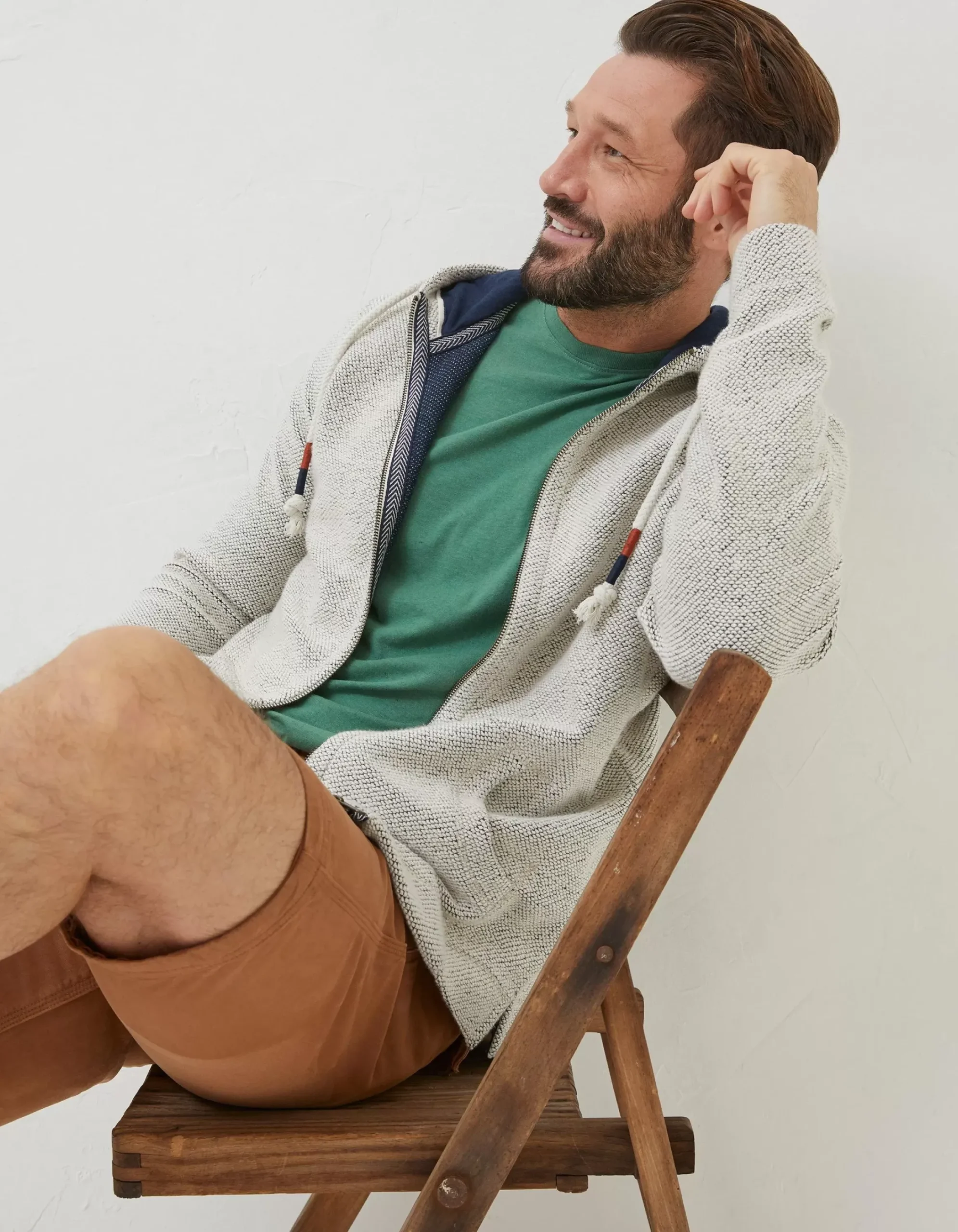 Men FatFace Sweatshirts & Hoodies|Woolacombe Zip Through Hoodie