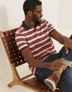 Men FatFace Polo Shirts|Worthing Stripe Polo