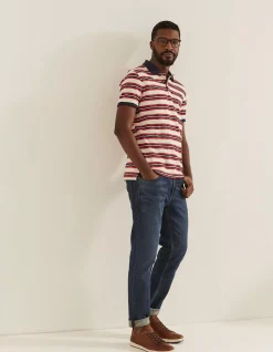 Men FatFace Polo Shirts|Worthing Stripe Polo
