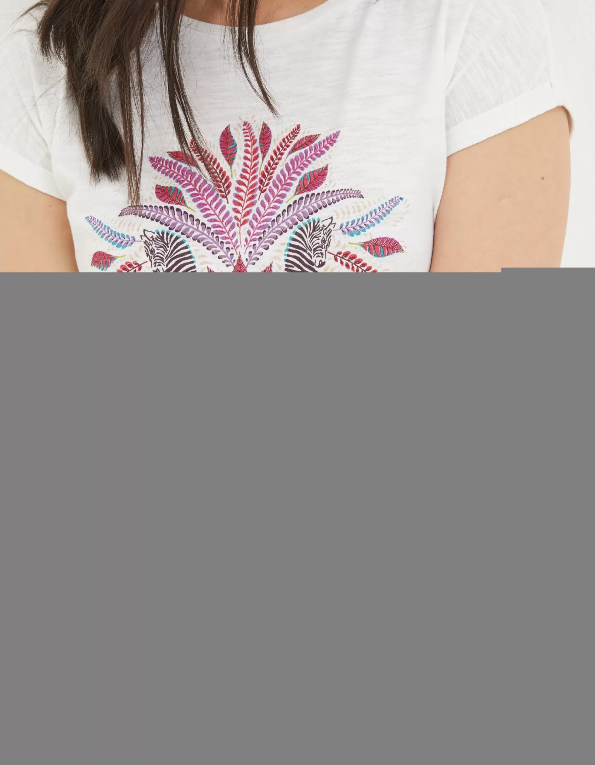 Women FatFace View All|Zebra Graphic T-Shirt
