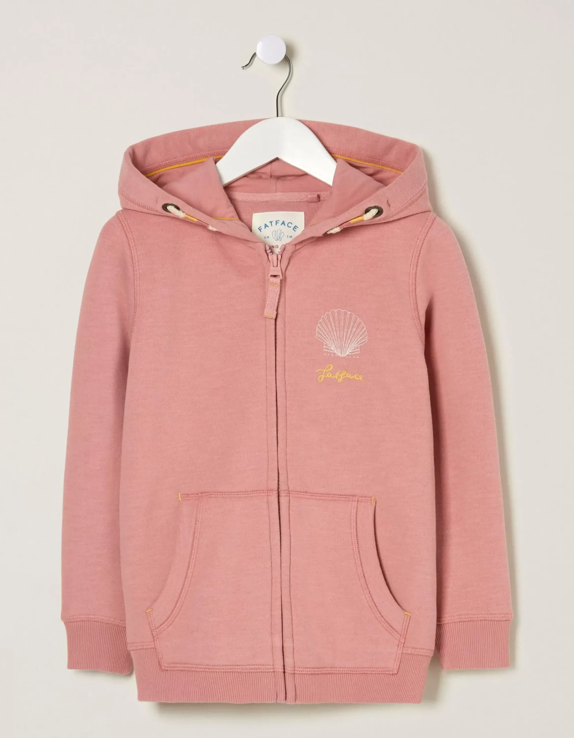 Girls FatFace View All|Zip Thru Shell Yeah Hoodie