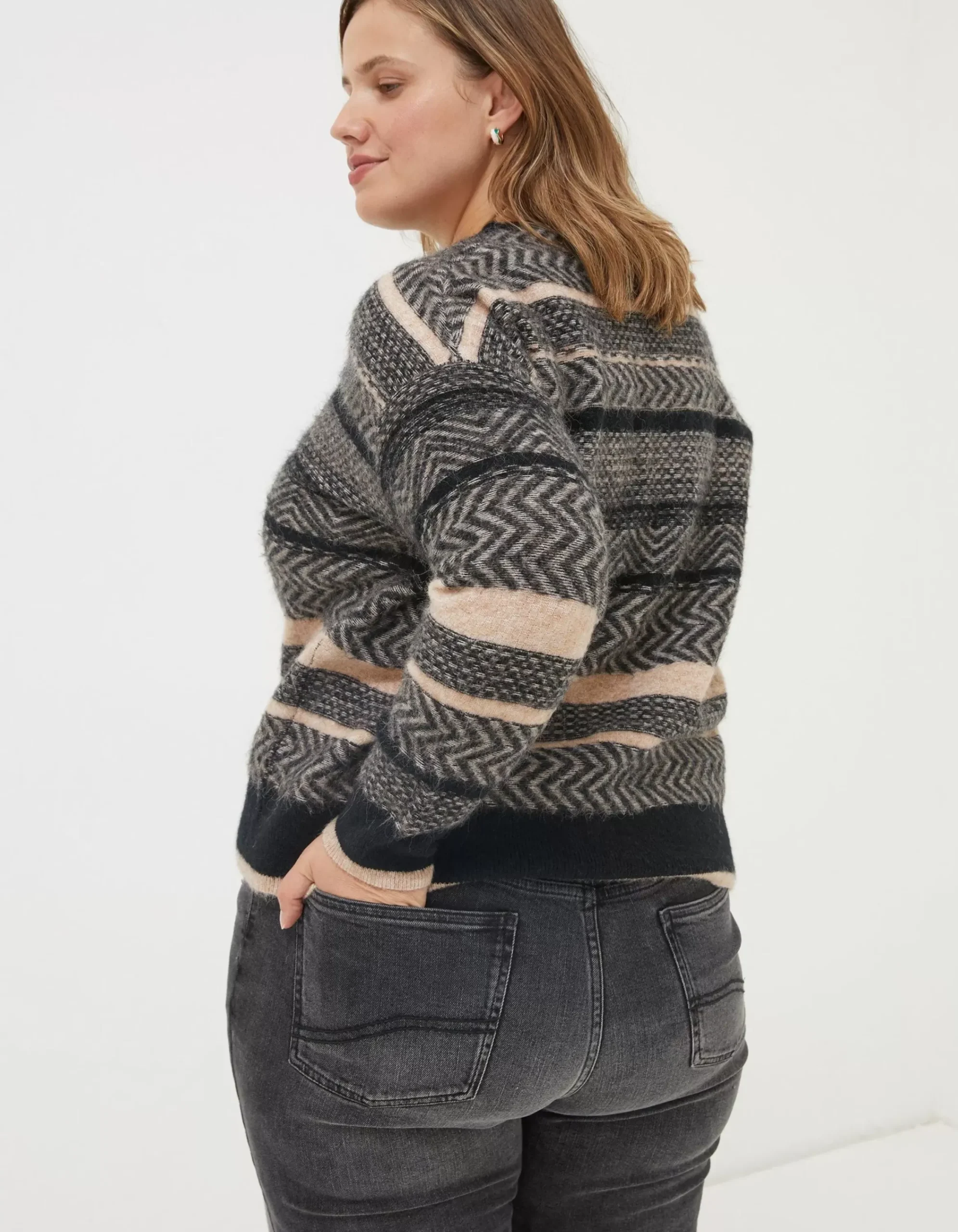 Women FatFace View All|Zoe Boxy Fairisle Jumper