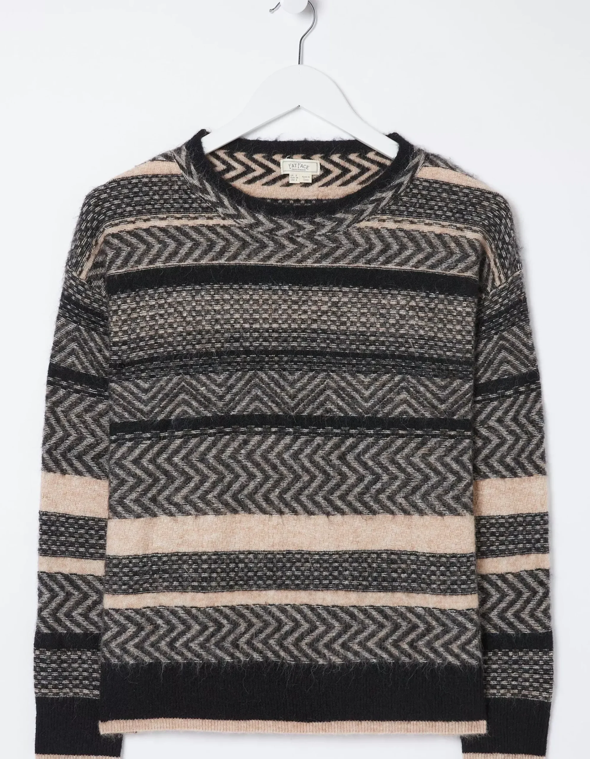 Women FatFace View All|Zoe Boxy Fairisle Jumper